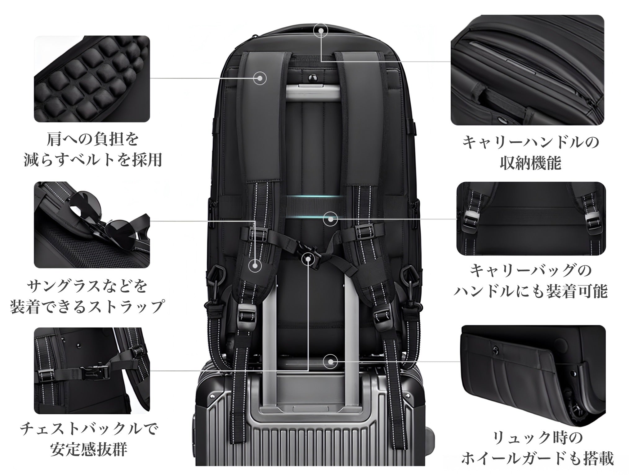 TRAVIC 2WAY bag 48L〜60L 自動圧縮機能 travic 圧縮可能2wayバッグ（配送料全国無料）